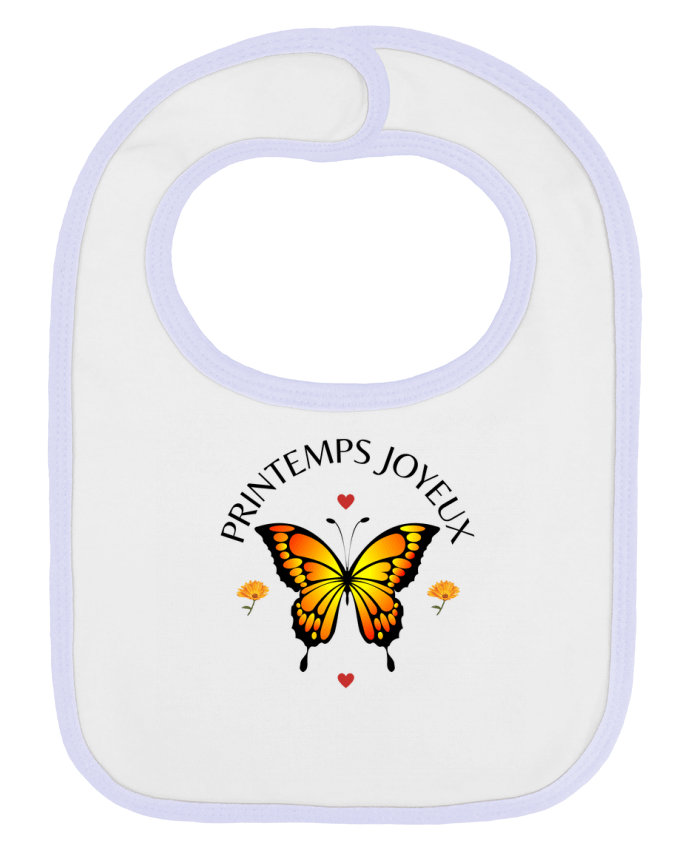 Bavoir bébé uni PAPILLON par EliseDesign