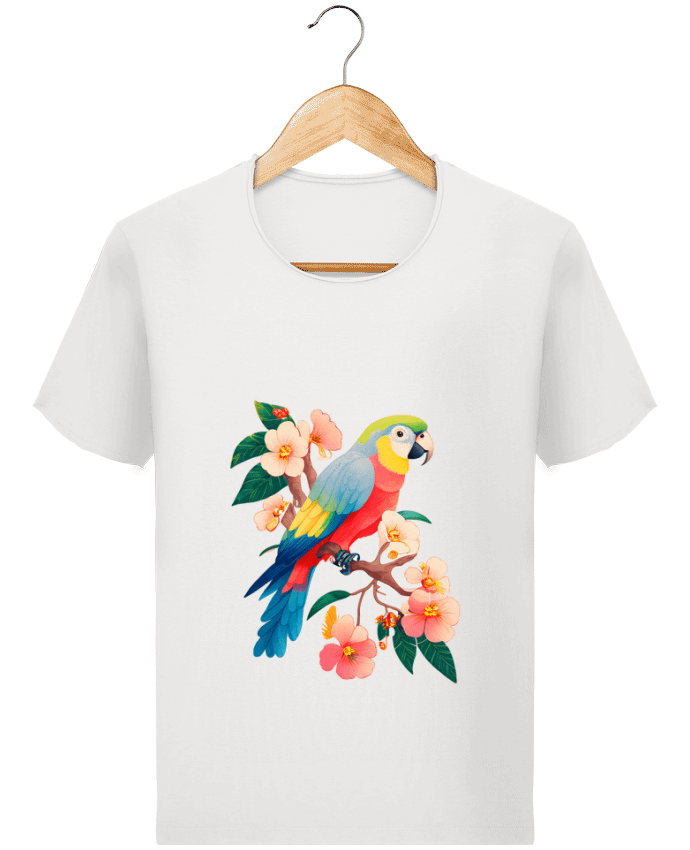  T-shirt Homme vintage perroquet fleurie par EliseDesign