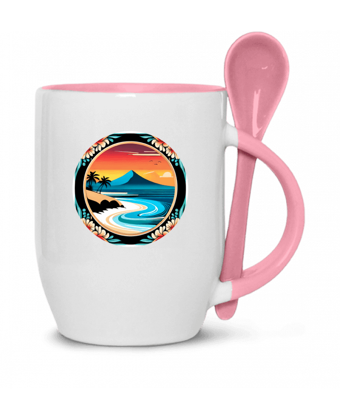  Tasse cuillère plage fleurie par EliseDesign