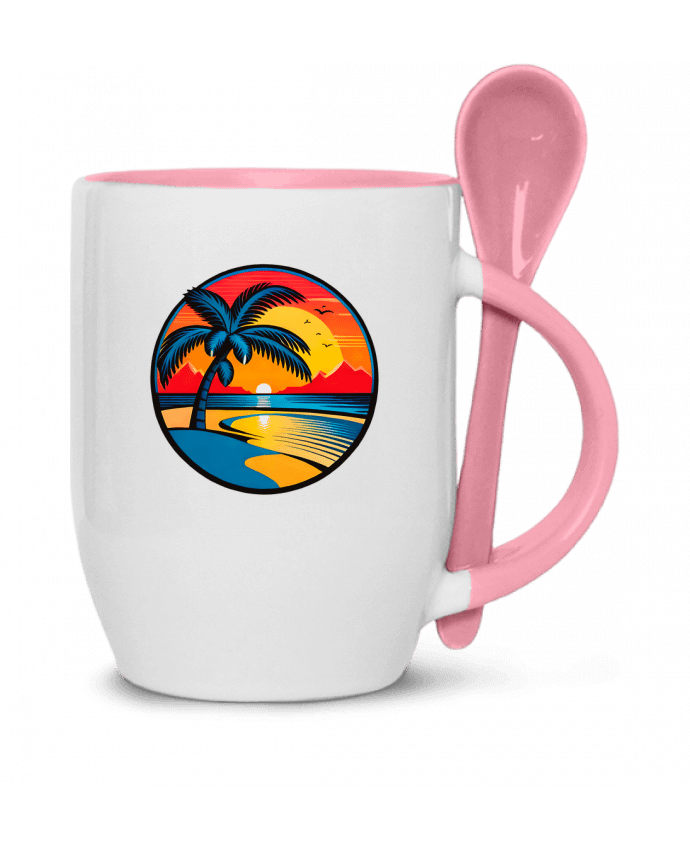  Tasse cuillère plage palmier sable par EliseDesign