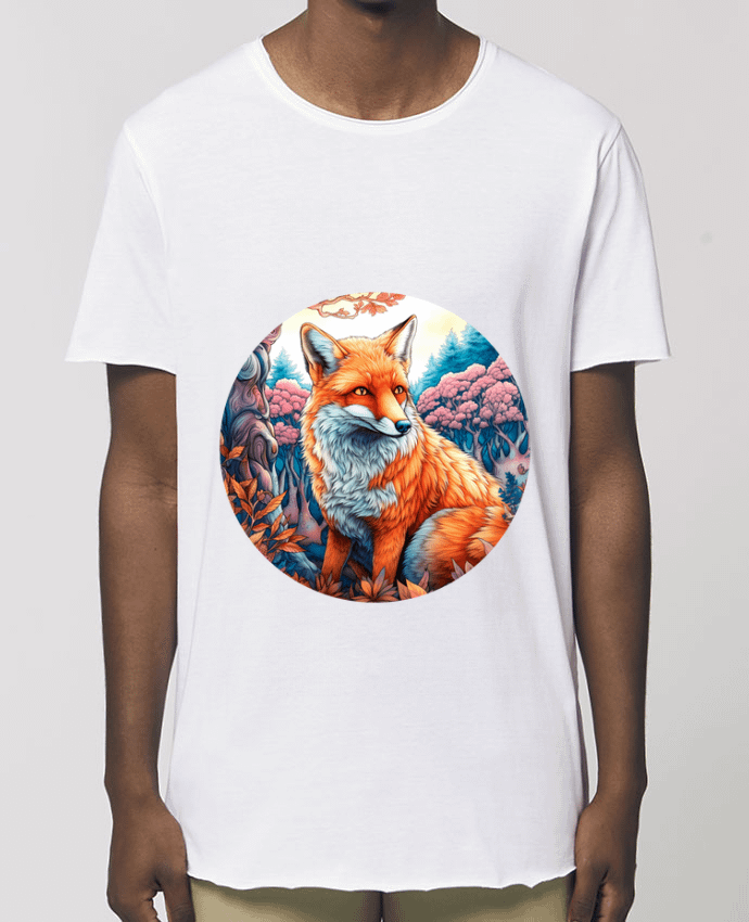 Tee-shirt Homme loup coloré Par  EliseDesign