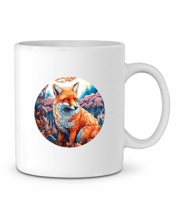 Mug  loup coloré par EliseDesign