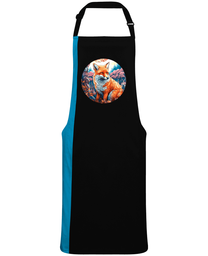 Tablier bicolore loup coloré par  EliseDesign