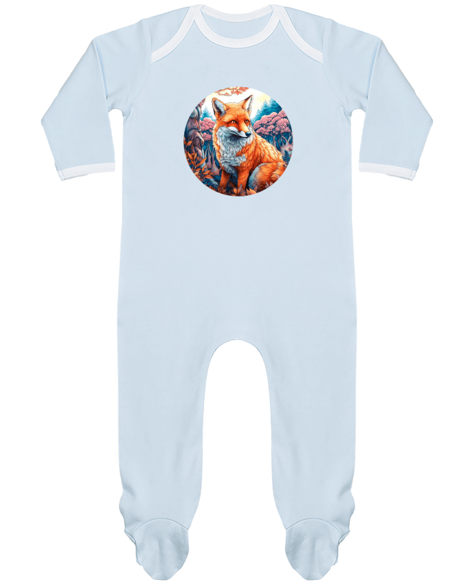 Body Pyjama Bébé loup coloré par EliseDesign