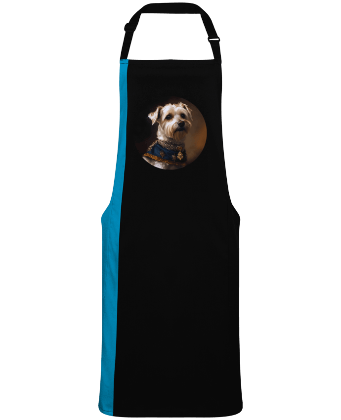 Tablier bicolore chien médaillé par  EliseDesign