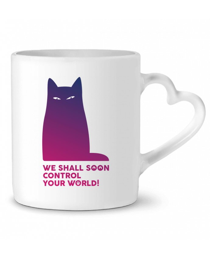 Mug coeur We shall soon control your world par Galliotin