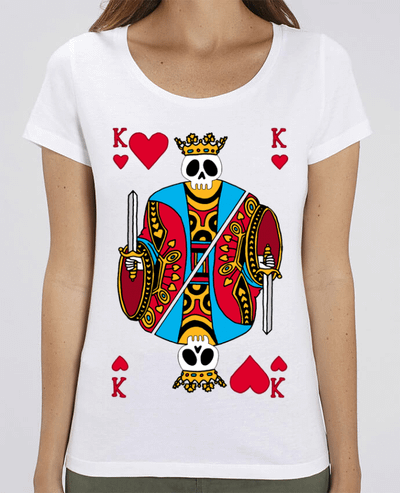 T-shirt Femme Squelette du roi de coeur par LAGUENY