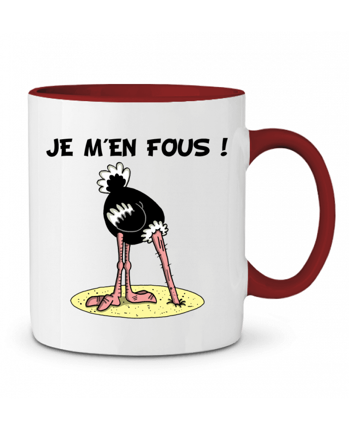 Mug bicolore Faire l'autruche LAGUENY