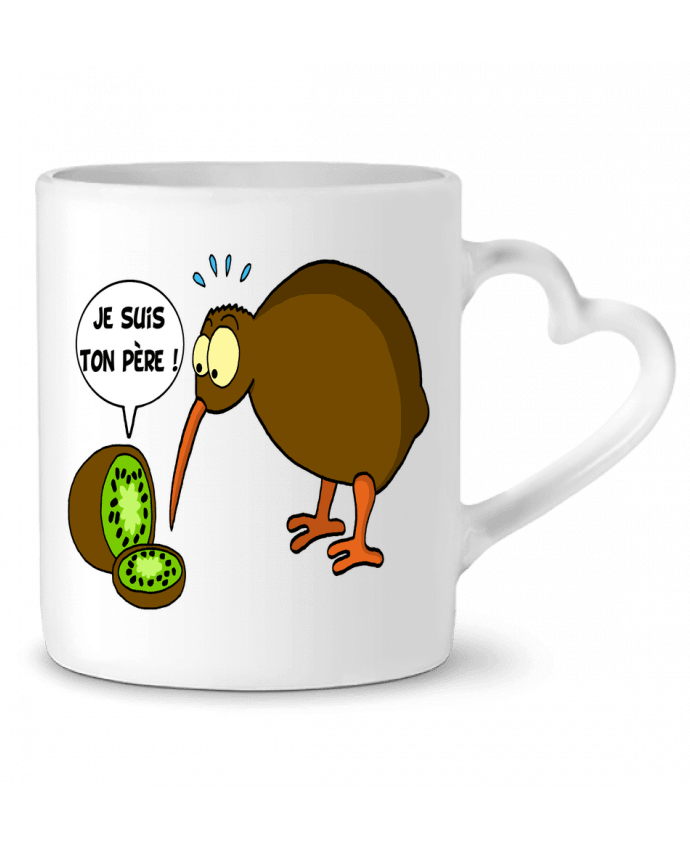 Mug coeur Kiwi contre kiwi par LAGUENY