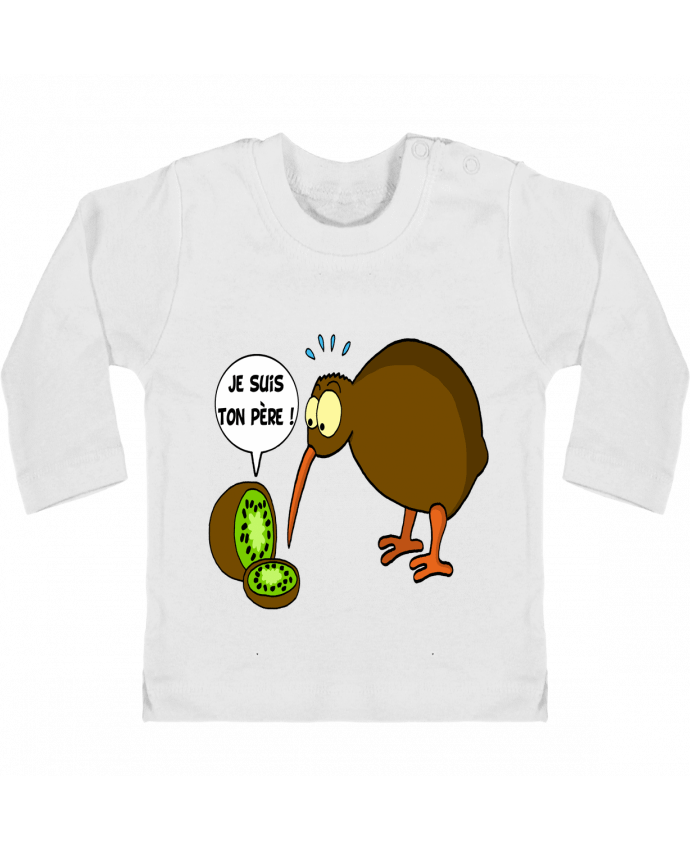 T-shirt bébé Kiwi contre kiwi manches longues du designer LAGUENY