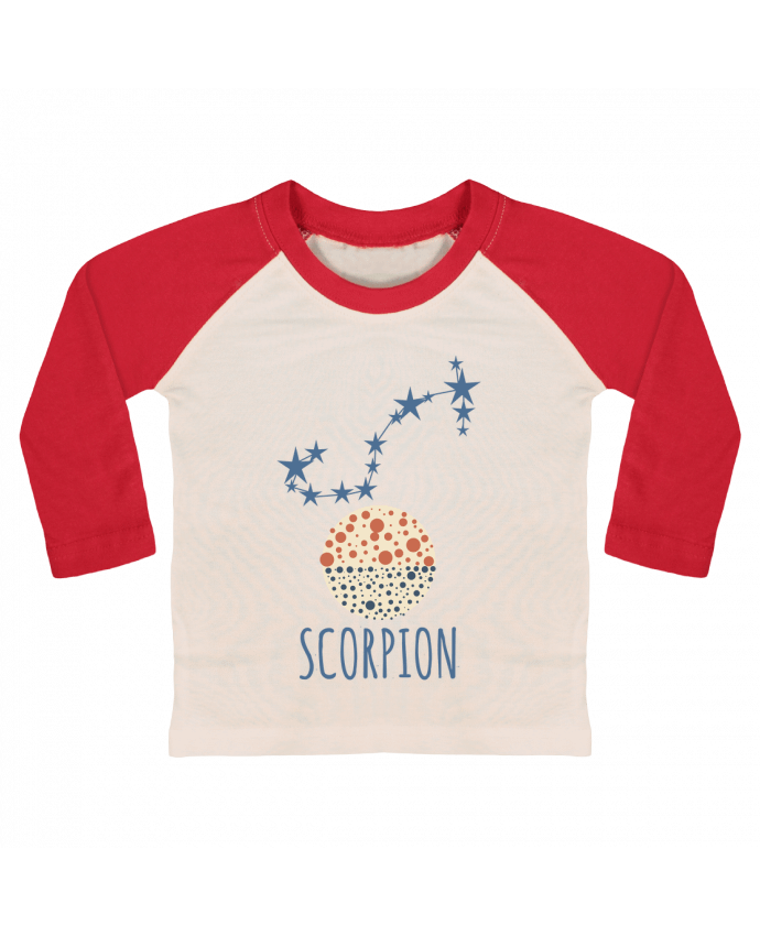 Tee-shirt Bébé Baseball ML Scorpion par Les Caprices de Filles