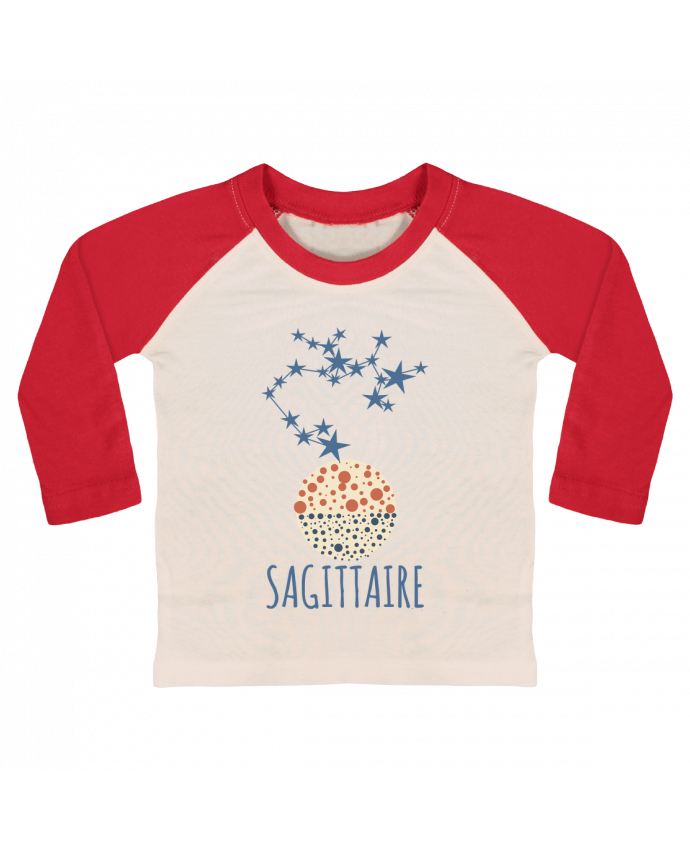 Tee-shirt Bébé Baseball ML Sagittaire par Les Caprices de Filles