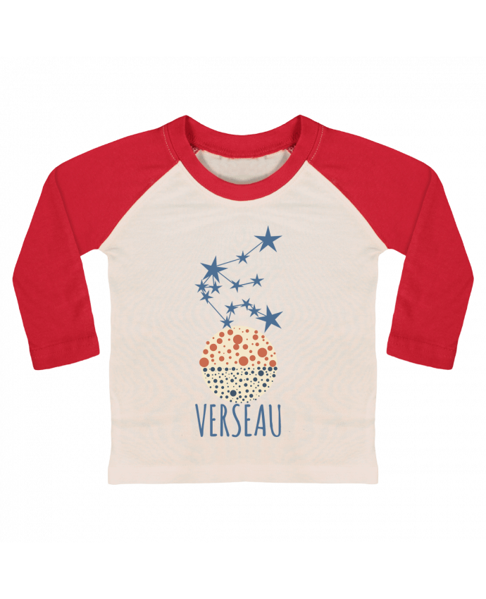 Tee-shirt Bébé Baseball ML Verseau par Les Caprices de Filles