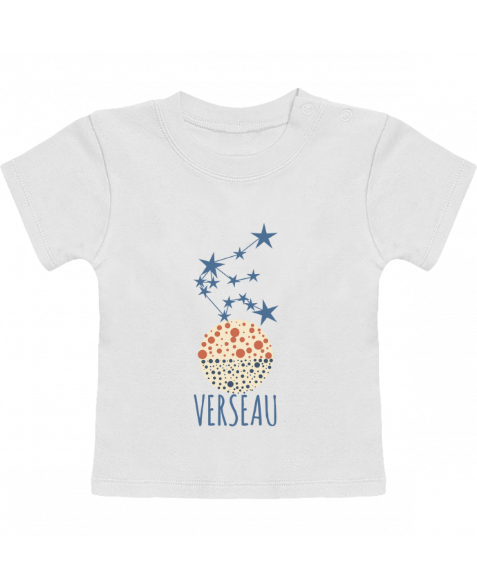 T-shirt bébé Verseau manches courtes du designer Les Caprices de Filles