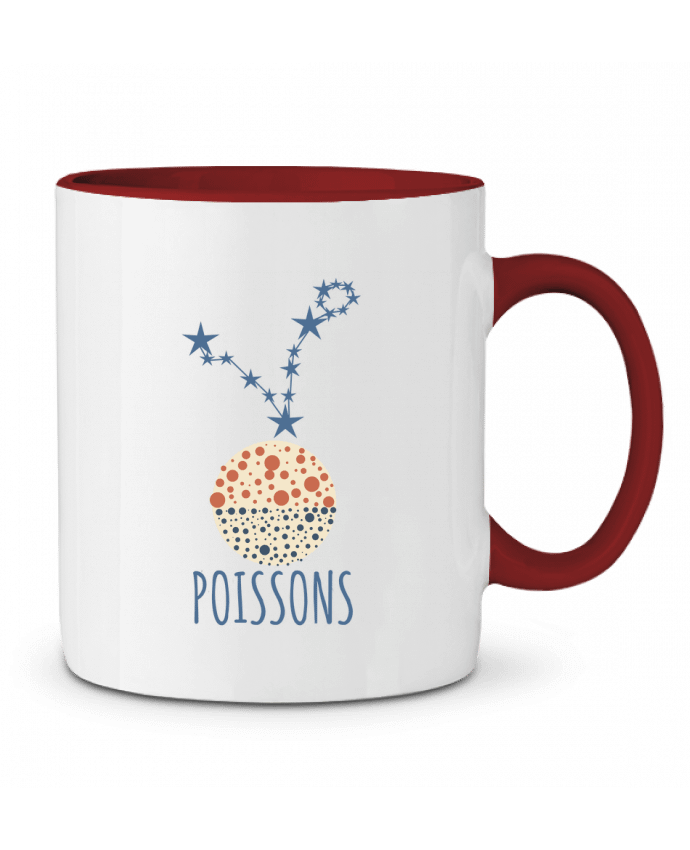 Mug bicolore Poissons Les Caprices de Filles