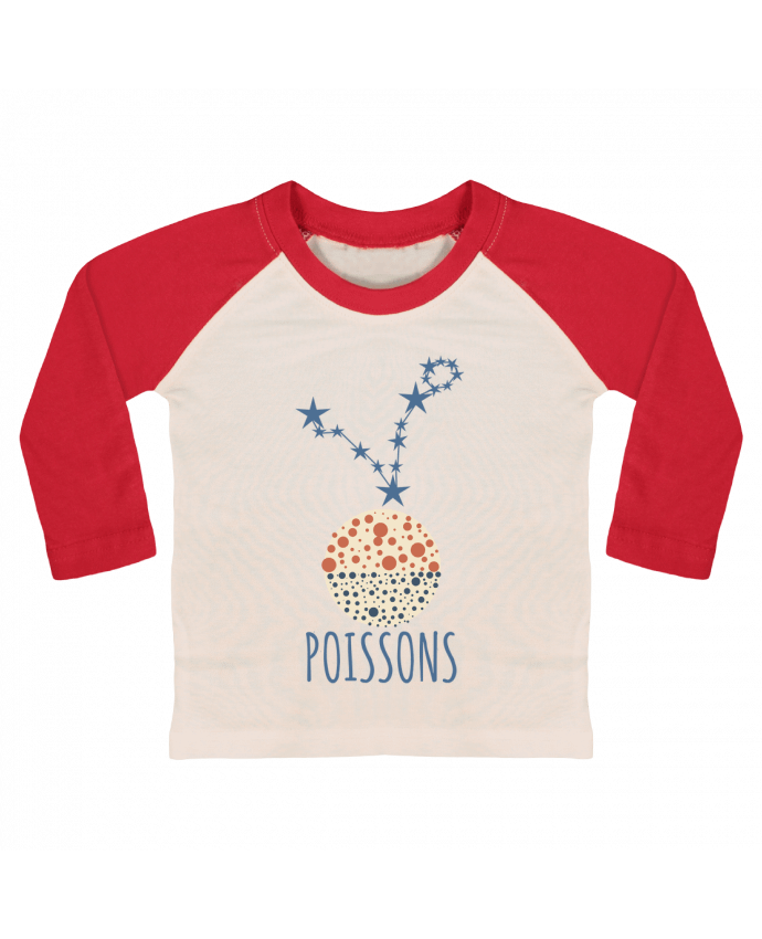 Tee-shirt Bébé Baseball ML Poissons par Les Caprices de Filles