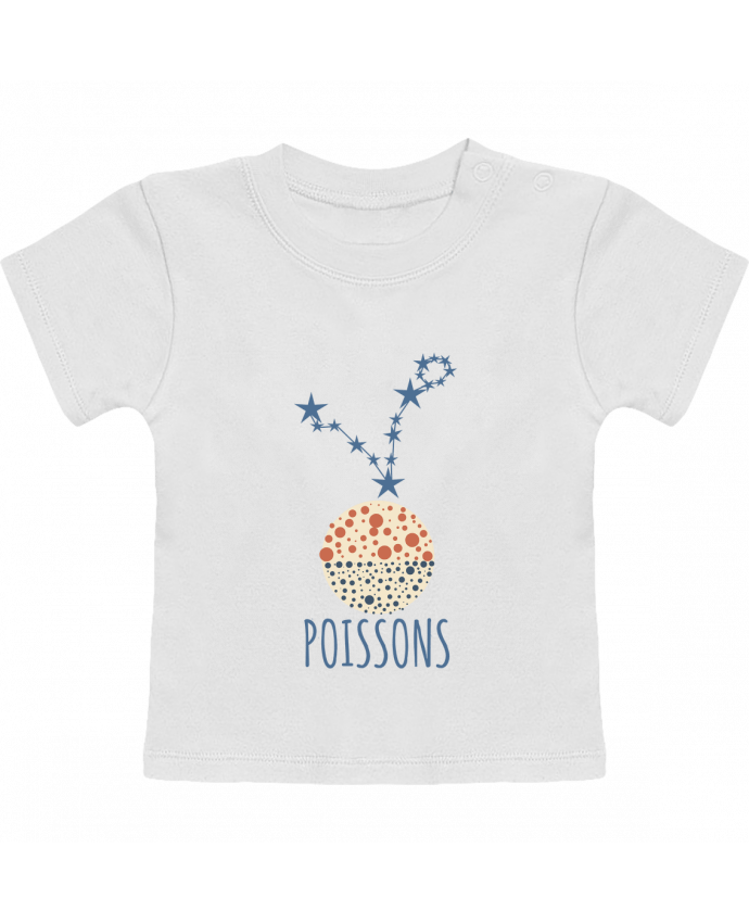 T-shirt bébé Poissons manches courtes du designer Les Caprices de Filles