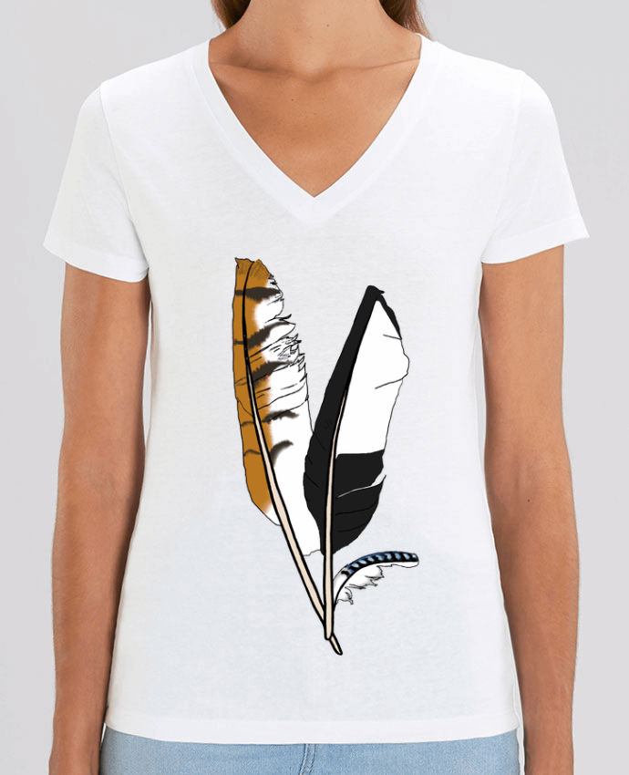 Tee-shirt femme Plumes Par  PlasmaPulsar