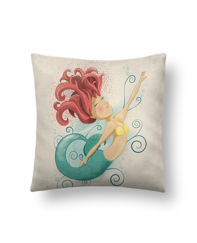 Coussin suédine Sirène par GraphiCK-Kids