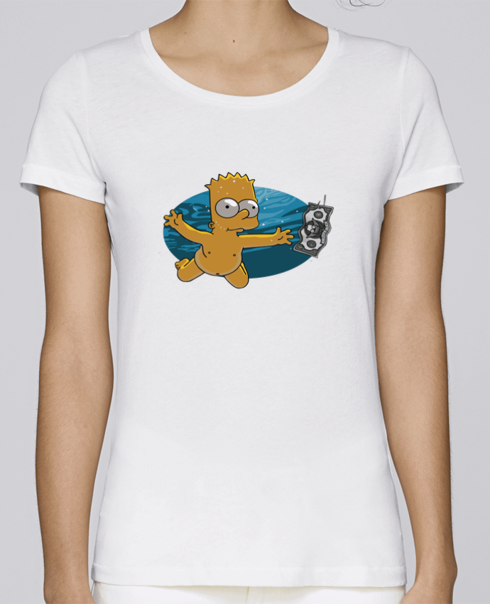 Camiseta Mujer Stellla Loves Bart Simpson por lisartistaya