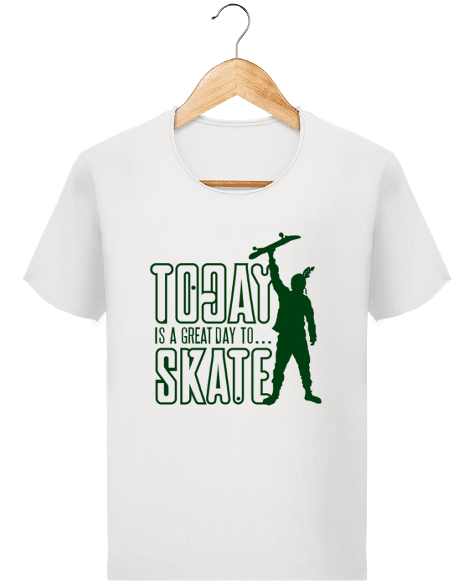  T-shirt Homme vintage Today is a Great Day to Skate - Green par Geronimo Gorilla SylverBack