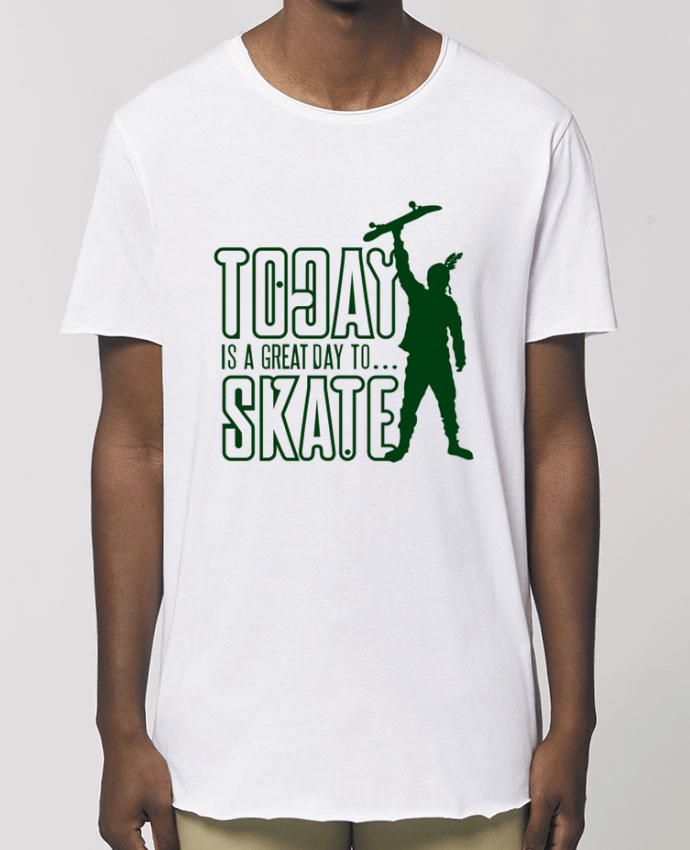 Tee-shirt Homme Today is a Great Day to Skate - Green Par  Geronimo Gorilla SylverBack