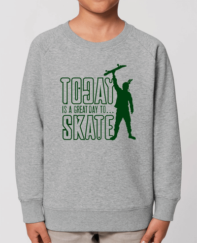 Sweat-shirt enfant Today is a Great Day to Skate - Green Par  Geronimo Gorilla SylverBack