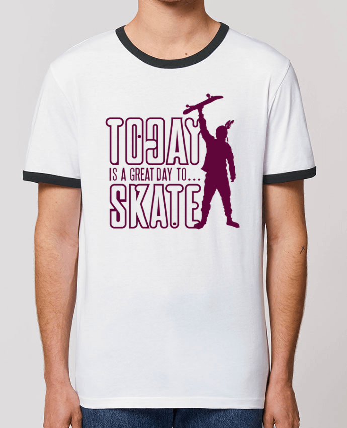 T-shirt Today is a Great Day to Skate - Purple par Geronimo Gorilla SylverBack