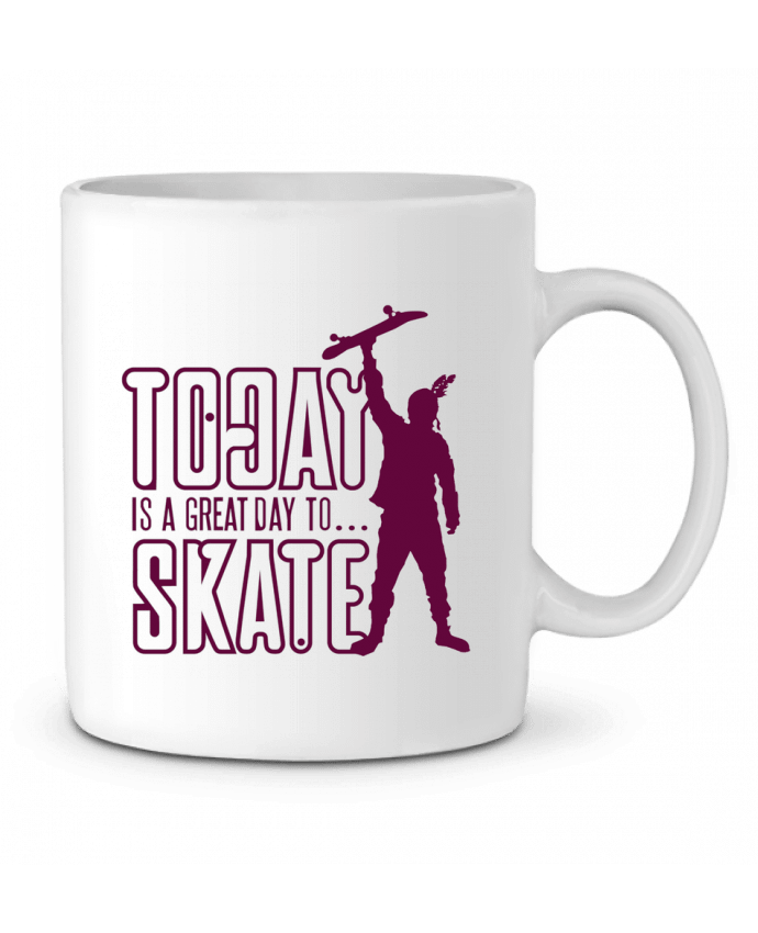 Mug  Today is a Great Day to Skate - Purple par Geronimo Gorilla SylverBack