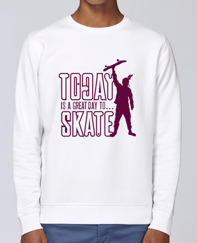 Sweatshirt Today is a Great Day to Skate - Purple par Geronimo Gorilla SylverBack