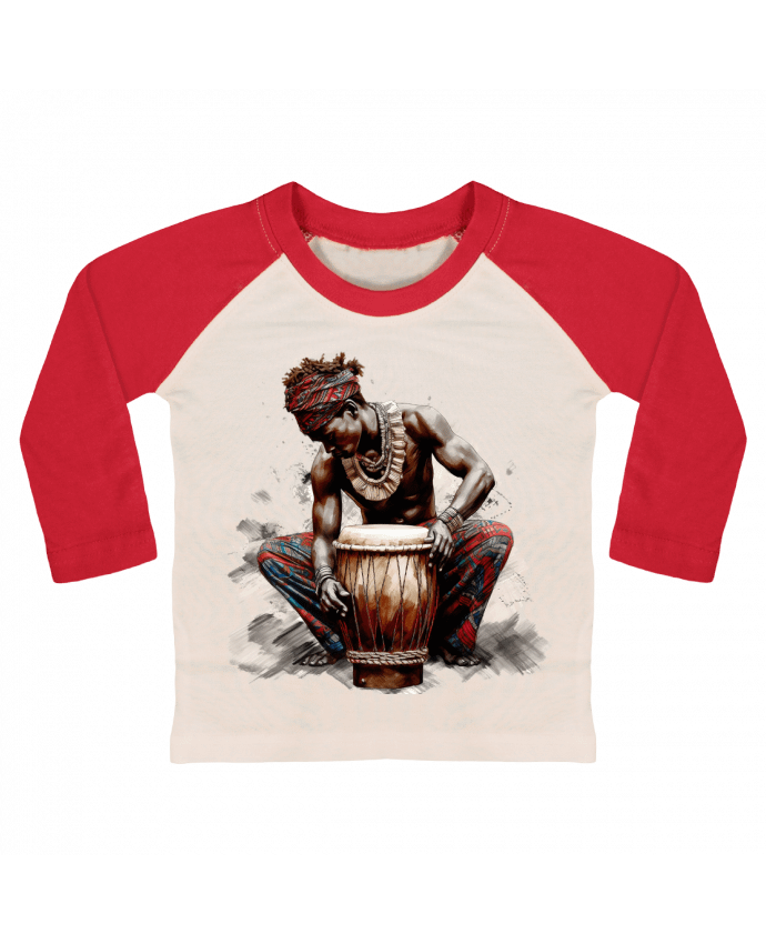 Tee-shirt Bébé Baseball ML Musicien par Aido's Fantasy