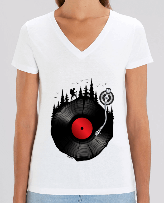 Tee-shirt femme Musique Forestière Vinyle Par  LM2Kone