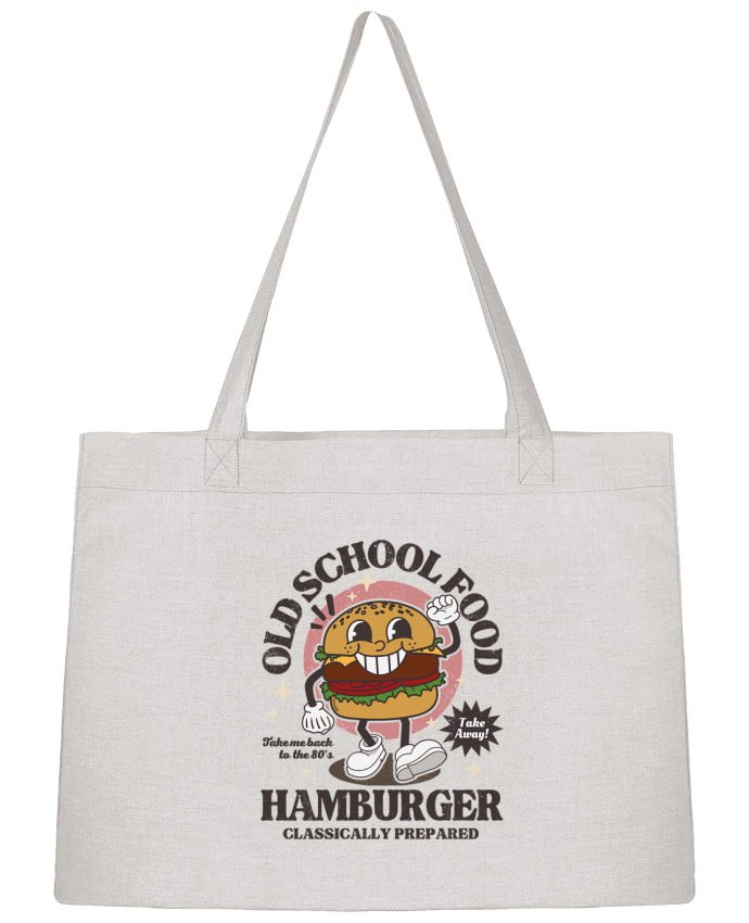 Sac Shopping Old school Food - Hamburger par LM2Kone