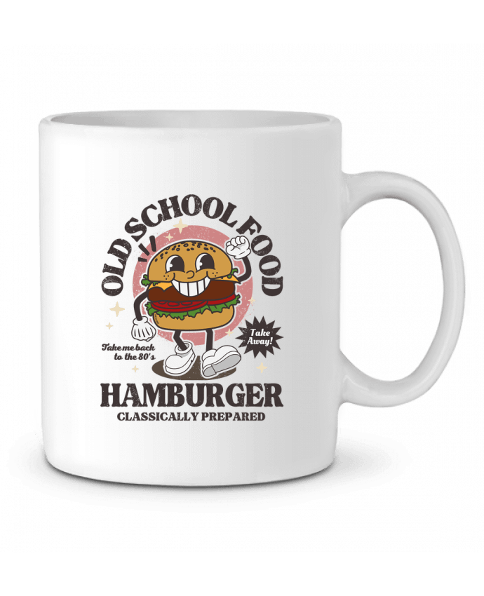 Mug  Old school Food - Hamburger par LM2Kone
