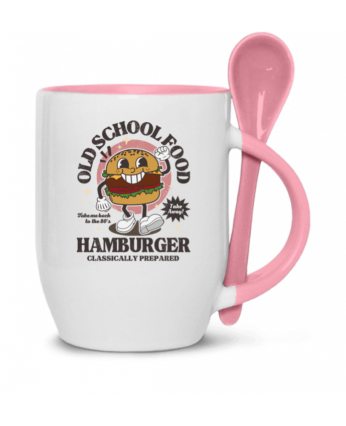  Tasse cuillère Old school Food - Hamburger par LM2Kone