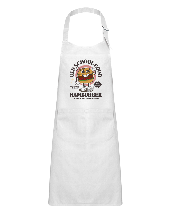 Tablier Enfant Old school Food - Hamburger par LM2Kone