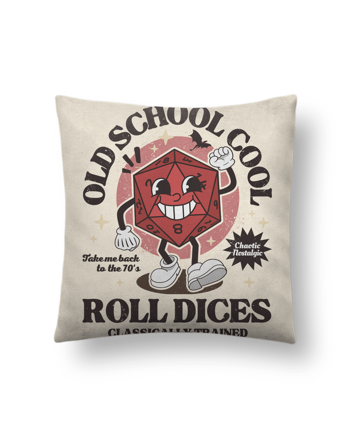 Coussin suédine Old school d20 - D&D par LM2Kone