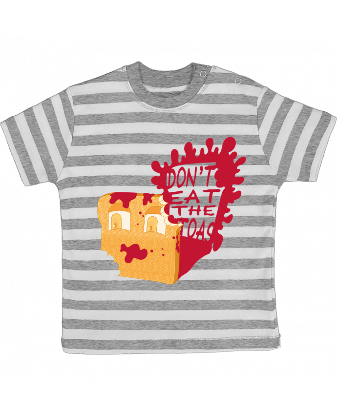 Tee-shirt bébé à rayures TOAST par Santiaguen