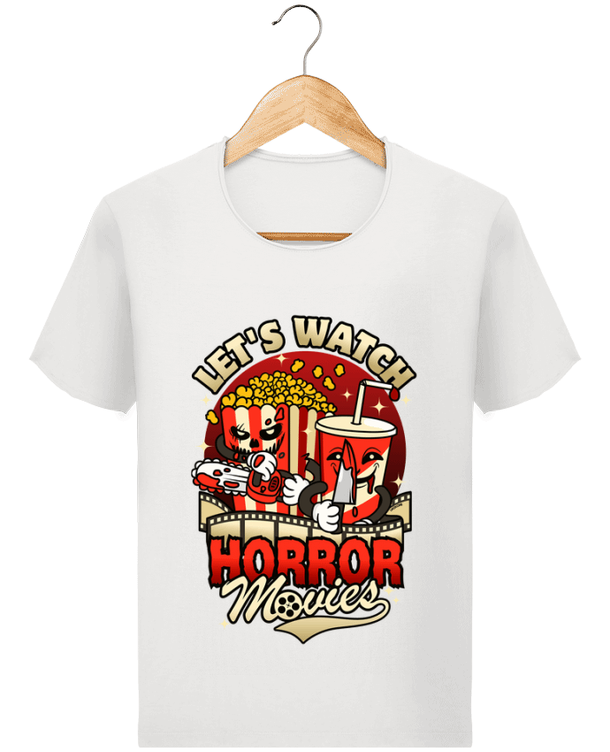  T-shirt Homme vintage Regardons des films d'horreur - Collations par LM2Kone