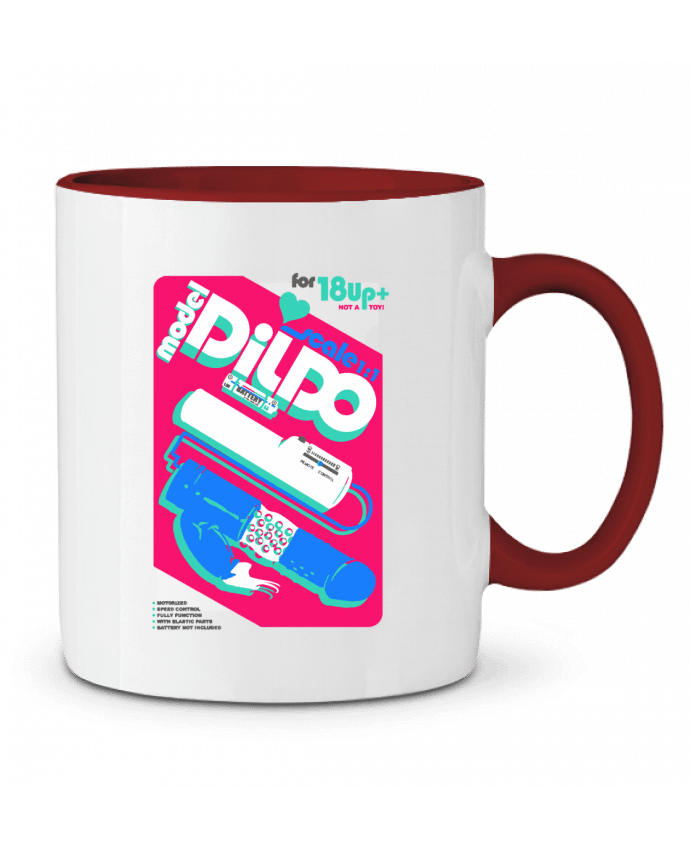 Mug bicolore Retro dildo fun Nicolaiev