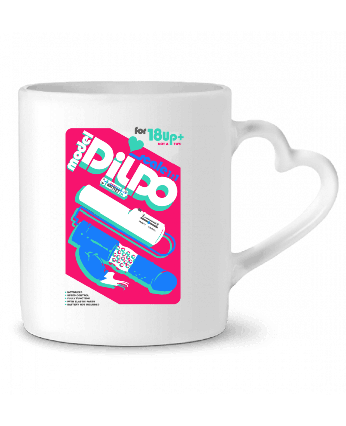 Mug coeur Retro dildo fun par Nicolaiev