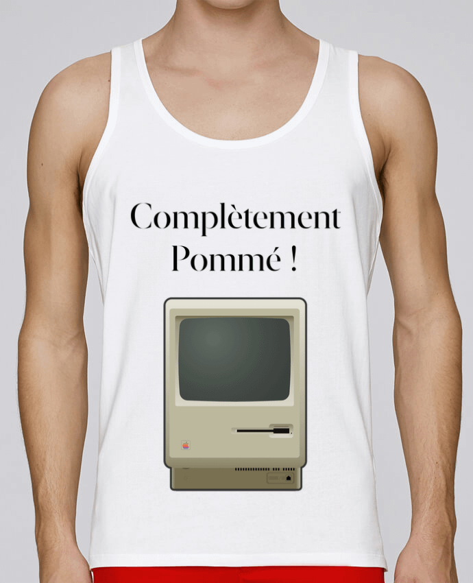 Débardeur homme Complètement Pommé Classic Mac par Nicolaiev 100% coton bio