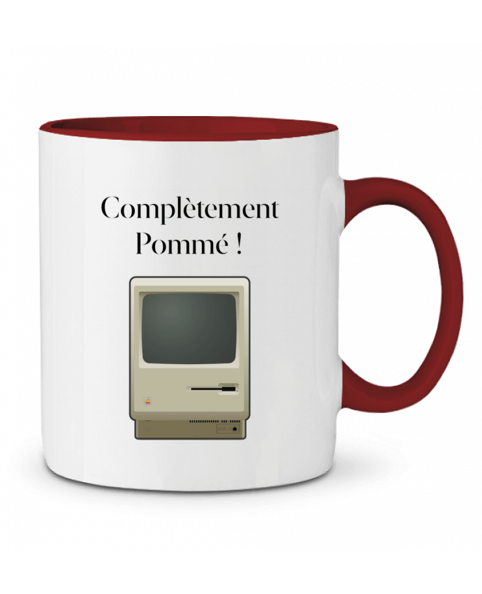 Mug bicolore Complètement Pommé Classic Mac Nicolaiev