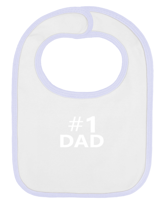 Bavoir bébé uni Papa numéro 1 par Chrianss Designs