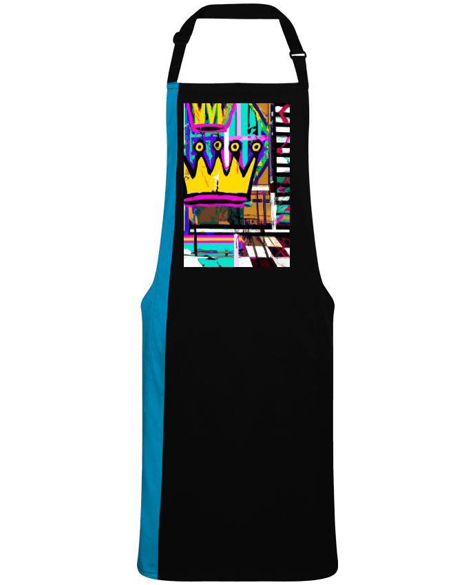 Tablier bicolore Basquiat inspiration par  Black SOSA