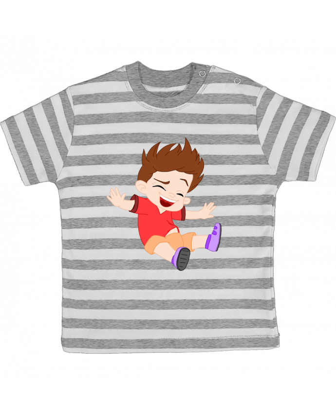 Tee-shirt bébé à rayures Baby Jump par Sazuka