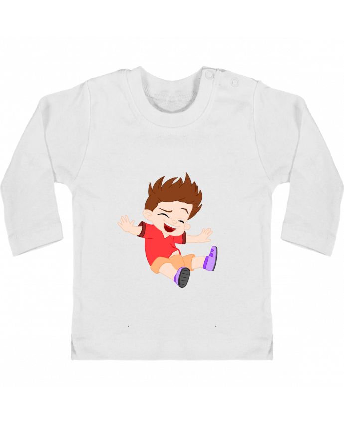 T-shirt bébé Baby Jump manches longues du designer Sazuka