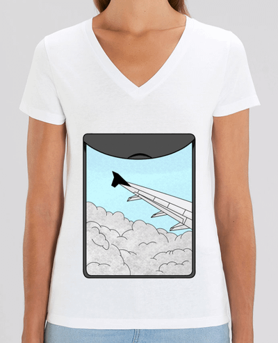Tee-shirt femme Avion Par  Sazuka