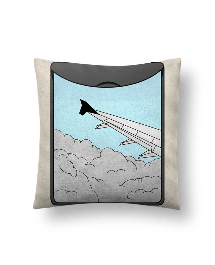 Coussin suédine Avion par Sazuka