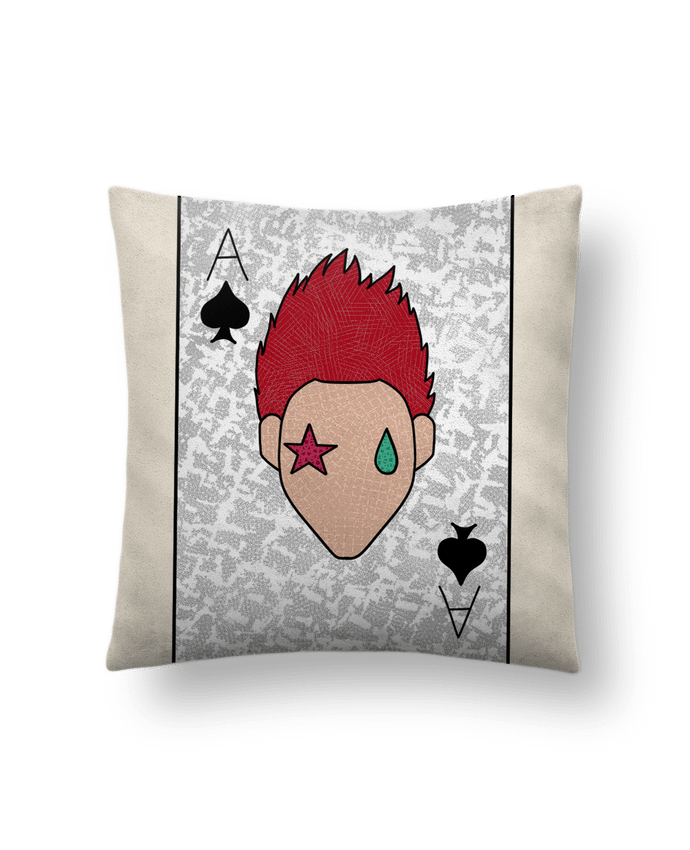 Coussin suédine Carte par Sazuka